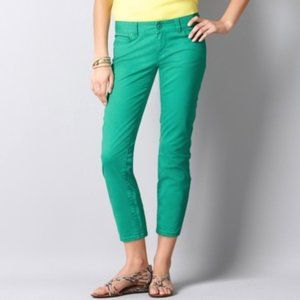 LOFT Green Modern Crop Pants